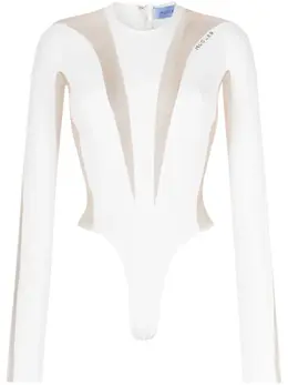 Mugler: Белый боди 