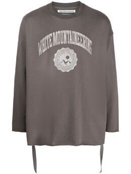 White Mountaineering: Свитшот с принтом 