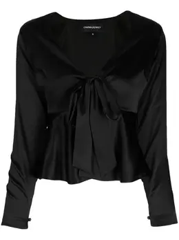 Cynthia Rowley: Блуза с v-образным вырезом 