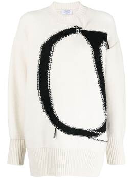 Off-White: Длинный свитер  OW
