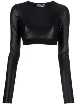 Versace Jeans Couture: Топ кроп-топ 