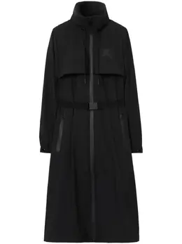Burberry: Пуховик с принтом 