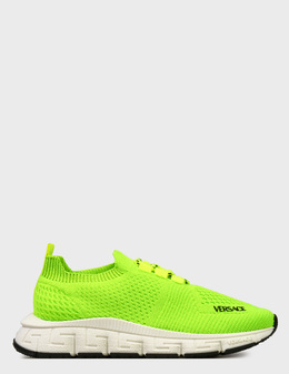 VERSACE: Зелені кросівки 