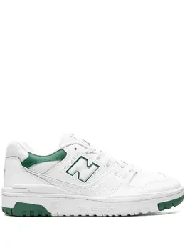 New Balance: Зелёные кроссовки  550