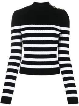 Balmain: Свитер в полоску 