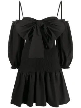 Red Valentino: Платье с бантом 