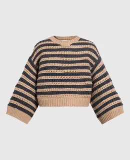 Brunello Cucinelli: Коричневый свитер 