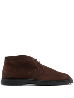Tod's: Коричневые ботинки 