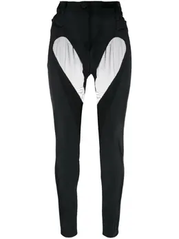 Mugler: Чёрные брюки 