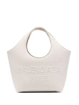 Balenciaga: Белая сумка-шоппер 