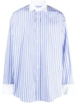 MM6 Maison Margiela: Рубашка в полоску 