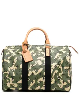 Louis Vuitton: Зелёная сумка-шоппер 