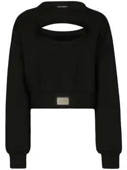 Dolce & Gabbana: Чёрный свитер 