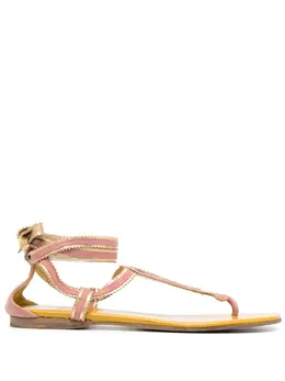 Hermès: Розовые сандалии 