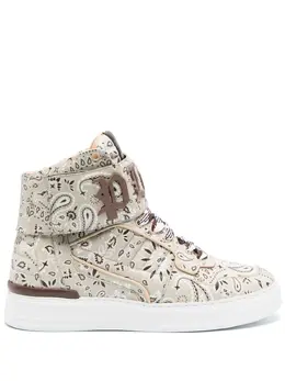 Philipp Plein: Светлые кроссовки 