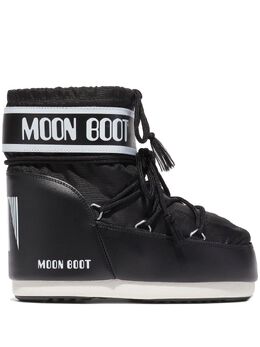 Moon Boot: Чёрные ботинки 