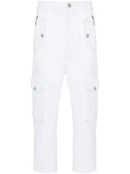 Balmain: Белые брюки 