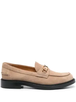 Tod's: Светлые лоферы 