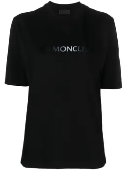 Moncler: Футболка с принтом 