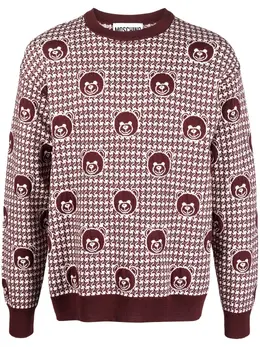 Moschino: Свитер  Teddy Bear с принтом