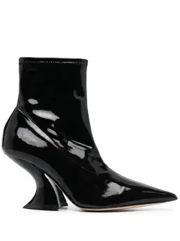 Casadei: Чёрные ботинки 