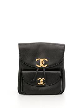 CHANEL Pre-Owned: Чёрный рюкзак 