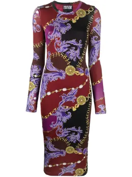 Versace Jeans Couture: Платье с принтом 