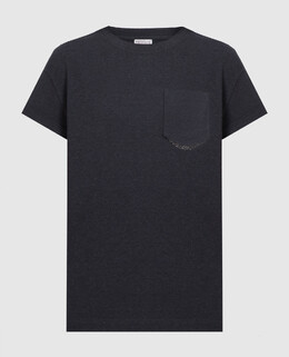 Brunello Cucinelli: Сірі футболки 