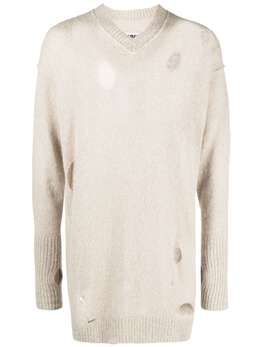 MM6 Maison Margiela: Рваный свитер 