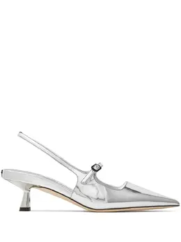 Jimmy Choo: Серебристые туфли 