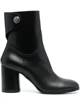 Casadei: Чёрные ботинки 