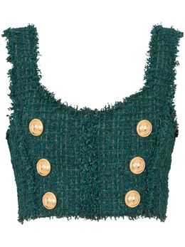Balmain: Топ на пуговицах 