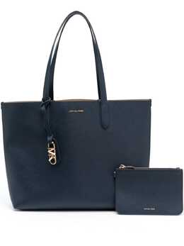 Michael Michael Kors: Синяя сумка-шоппер 