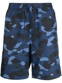 A BATHING APE®: Голубые шорты 