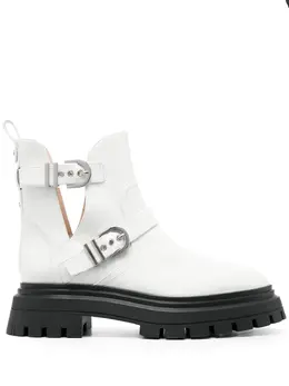 Stuart Weitzman: Белые ботинки 