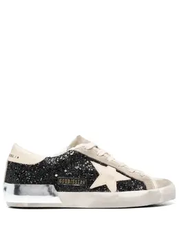 Golden Goose: Чёрные кроссовки  Super Star