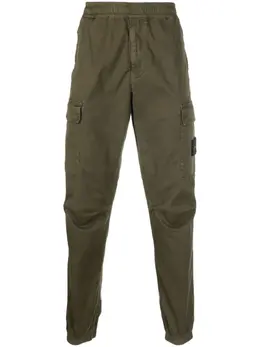 Stone Island: Брюки цвета хаки 