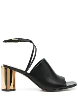 Lanvin: Чёрные сандалии 