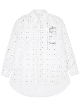 MM6 Maison Margiela: Рубашка в горошек 