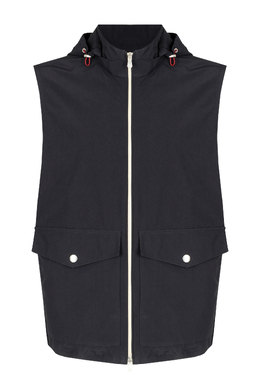 BRUNELLO CUCINELLI: Синий жилет 