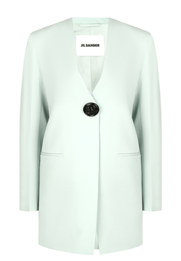 JIL SANDER: Зелёный жакет 