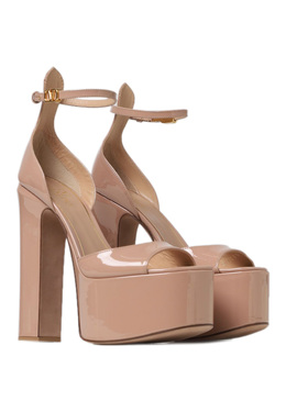 VALENTINO: Бежевые босоножки 