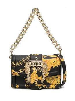 Versace Jeans Couture: Чёрная сумка через плечо 