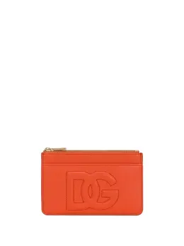 Dolce & Gabbana: Оранжевый кошелёк  DG