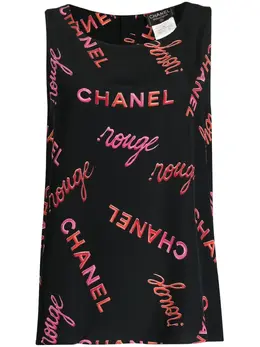 CHANEL Pre-Owned: Блуза с принтом 