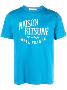 Maison Kitsuné: Футболка с принтом 