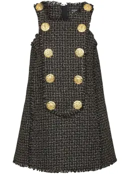 Balmain: Платье на пуговицах 
