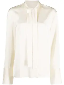 Jil Sander: Атласная блуза 