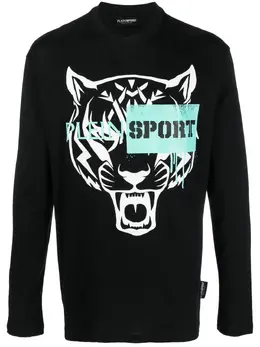 Plein Sport: Футболка с длинным рукавом 