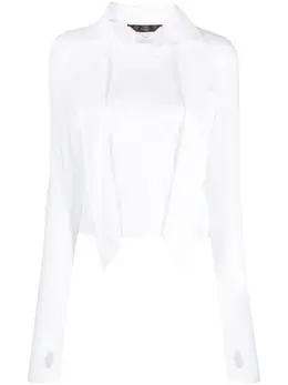 John Galliano Pre-Owned: Блуза с бантом 